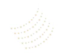 Anneome 5 Pièces Guirlande Petite Marguerite Décorations Fête Fille Bannière Suspendue Fleur pour Anniversaire et Shower Décoration Murale Intérieure et Extérieure pour Chambre et Jardin