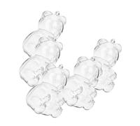 Anneome 5 pièces Lot de Boîtes à Bonbons Ours Transparentes Coffret Bonbons Offrir Boîte Emballage pour Petits Cadeaux Anniversaire Mariage Shower et Fête