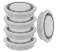 Anneome 5 pièces Lot de Couvercles de Ventilation Plastique pour Armoire et Boîte à Chaussures Bouchons de Trou Aération Circulaires Pratiques et Durables Odeurs et Dissipation de Chaleur