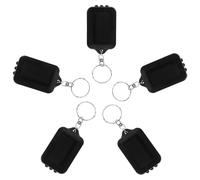 Anneome 5 pièces Mini Torche LED Solaire Portable Porte Clés Compact à Chargement Solaire Lampe de Poche Lumineuse pour Camping Randonnée et Urgences