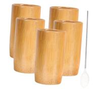 Anneome 5 Pièces Outil De Ventouse Évacuation Tasse à Ventouses Utilisation En Salon à Domicile Ventouse Fiable Accessoire De Thérapie Par Ventouses Accessoire De Ventouses Bambou