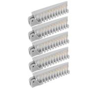 Anneome 5 Pièces Peigne Pliable Double-face Portable Brosse de Coiffage Compacte pour Voyage Design et Facile à Glisser Sac ou Poche Finition Grise
