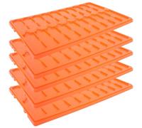 Anneome 5 Pièces Rack De Glissière De Laboratoire Support De Diapositive Au Microscope Support De Stockage De Diapositive De Microscope Orange