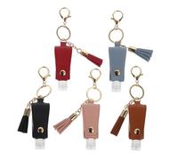 Anneome 5 pièces Set de Flacons de Voyage avec Porte Clés Bouteilles Rechargeables Portables pour et Parfum Petites Bouteilles Multifonctions pour Lotion Huile Essentielle et Gel