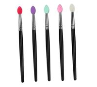 Anneome 5 pièces Set Pinceaux Maquillage Visage et Yeux Fibres Synthétiques Palette Couleurs Mixte pour Fard à Paupières Léger et Portable pour Voyage et Usage Quotidien