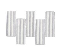 Anneome 5 Pièces Tissu de vadrouille Plate de Nettoyage Pads de vadrouille lavables têtes de vadrouille réutilisables Laver de vadrouille Fibre