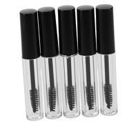 Anneome 5 pièces Tube de Mascara Vide Transparent Refillable avec Baguette Flacon Mini Portable pour DIY Cils et Crème Lot de Tubes Pratiques et Réutilisables