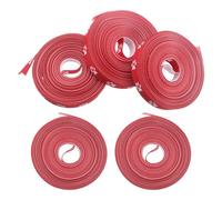 Anneome 5 Rouleaux Ruban Gros-grain à Motif Pattes de Chien, Polyester Doux, Largeur 1 Cm, Longueur 5 Yards par Rouleau, Lot de 5 Pièces, Ruban Décoratif pour Emballage Présent, Loisirs