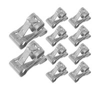 Anneome 50 Attaches Pour L'Intérieur De Véhicule Fixations Pour Console Centrale Garnitures De Tableau De Bord Panneaux De Ventilation Etc Argenté