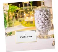 Anneome 50 pièces Cartes de Table Mariage Cartes Marque Place Vierges Élégantes pour Nom Invités pour Mariage Banquet Fête Papier Facile à Écrire