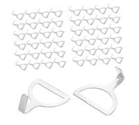 Anneome 50 Pièces Crochets Métalliques Multifonctions pour Camping Crochets et Résistants pour Tentes Câbles Élastiques et Accessoires Extérieurs