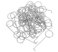 Anneome 50 pièces Lot de Crochets en Fer pour Levage Drain Outil Résistant à la Rouille pour Retirer Bonde Accessoires Salle de Bain