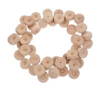 Anneome 50 pièces Roues Rondes et Lisses pour Bricolage Petites Roues Solides pour Jouets Garçon Fille pour Modèles de Voitures Artisanales et Projets Éducatifs