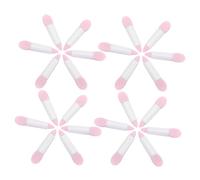 Anneome 50 Pièces Silicone Lip Brush And Eyeshadow Applicator Dual Ended Cosmetic Tools For Precise Lip Care And Makeup Blending Portable