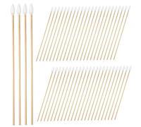 Anneome 500 PièCes Coton Tige En Bambou Et Coton ÉCouvillon Nettoyage PréCision 6 Pouces Applicateurs Non Pelucheux Pour Soins Personnels Et Usage Multiples