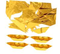 Anneome 500 Pièces Papier Doré Faits Main Fournitures Sacrificielles pour Rites Funéraires Chinois Papier Semi-pliés pour Culte Ancestral et Offrandes Du Festival Qingming