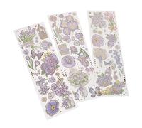 Anneome 5sacs Autocollants à Motifs Floraux Style Vintage Pour Scrapbooking Et Décoration De Carnets Sachets De Pét