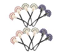 Anneome 6 Pièces Peacock Hair Clips Vintage Rhinestone Bun Maker For Women Lazy French Twist Hairstyle Accessories Comfortable Fit Elegant Hair Shaper