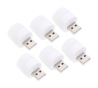 Anneome 6 pièces USB Lampe de Nuit LED Portable Veilleuse Plug-in Chaud pour Chevet Chambre Sécuritaire