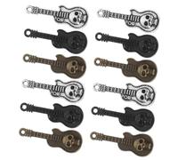 Anneome 60 Pièces Charms Guitare Crâne Alliage Résistant Pendentifs Instruments Musicaux pour Collier Bracelet Boucle Oreille DIY Bijoux Punk