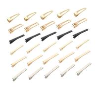 Anneome 60 pièces Pinces à Cheveux Métalliques Décoratives pour DIY Clips Multi-usages Métal Argenté Noir et Doré Accessoires Coiffure pour Fêtes et Usage Quotidien