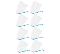 Anneome 8 pièces Filets Exfoliants pour Visage avec Sac à Savon Résistant et Réutilisable Maille Moussante Douce pour Nettoyage et Éclat Peau Pochons Lavables Bleu Ciel avec Attache