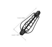 Anneome 9 Pièces Cage à Appâts Carpe Cuivre Électroplaqué Mangeoire Ressort Détachable Support Appât Robuste pour Extérieure Longue Distance