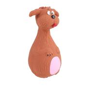 Anneome à mâcher pour Animaux pour molaire de Chien en Latex Brun avec vocalises, pour Chiots, Aide à réduire Les comportements destructeurs