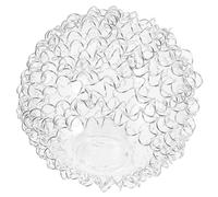 Anneome abat-jour boule lampe à lampe ronde globe lumineux globe balle Couverture remplacement d'abat-jour en verre Shade de remplacement fil d'aluminium Transparent