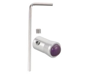 Anneome Accessoire de Pieds Guérisseurs en Cristal D'améthyste 12mm pour Diapason, Alliage D'aluminium, Amélioration Peau, pour Contemplation et Yoga