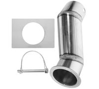 Anneome Adaptateur de Chaîne de Pluie en Acier Inoxydable - Kit D'adaptation pour Gouttière, Connecteur Solide pour Chaîne de Drainage Métallique, Accessoire Décoratif Extérieur