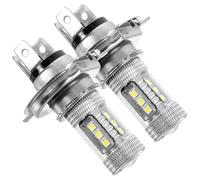 Anneome Ampoules LED H4 80W 16 Smd Lot de 2 pour Feux Voiture Dc12V Blanc Froid Éclairage Phare de Voiture Anti-Brouillard Conduite en Conditions de Brouillard