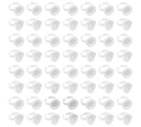 Anneome Anneaux de Colle pour Extensions de Cils 200pcs en Plastique Ouverture Facile, pour Applications D'extensions et Écoles de Cosmétologie