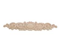 Anneome Applique en Bois Sculpté Rétro 37 X 85 CM pour Meubles et Armoires Décoration Murale Créative Autocollant en Bois Élégant pour Intérieur