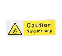 Anneome Autocollants de Sécurité Auto Adhésifs Panneau Avertissement Mind The Step Forte Installation Facile pour Escaliers et Sols Signalisation Vigilance Au Sol