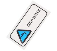 Anneome Autocollants Eau Froide Auto-adhésifs Résistants à L'eau L'abrasion, Panneau Transparent Visible pour Tuyaux de Différentes Tailles, Signalisation Sécurité pour Écoles et Hôpitaux