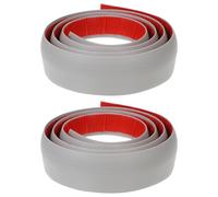 Anneome Bande de Seuil Auto-adhésive en Pvc Résistante à L’usure, Profilé de Transition Gris 5 Mm pour Bordure de Sol, 2 Pièces, pour Tapis et Moquette, Fixation Facile pour Sol Intérieur