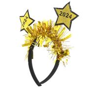 Anneome Bandeau à Paillettes D’Étoile Dorée et Argentée Serrage-Tête Léger pour Adultes Accessoire de Fête Nouvel An 2024 Bandeaux du Nouvel An et Vacances