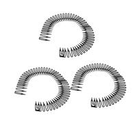 Anneome Bandeau Flexible Noir en Plastique Circulaire Peignes Intégrés, Résistant la Déformation, pour Créer des Tresses Chignons