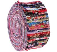 Anneome Bandes de Tissu en Coton 100% Pur 36 Pièces 625 X 100 CM Tissus Décoratifs pour Patchwork et Quilting Fournitures de Bricolage Artisanat Assortiment Coloré pour Couture et