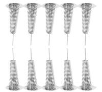 Anneome Base à Ressort Métallique Adhésive 50 Pièces, Ressort Spiralé en Fer pour Loisirs Créatifs, Décorations Printanières, Supports Oscillants pour Têtes de Poupée,