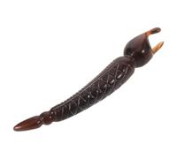 Anneome Bâton de Massage en Corne de Bœuf Noir pour Visage et Nez, Grattoir Musculaire Ciblant les Points D'acupuncture, pour Peaux Délicates