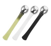 Anneome Bâton de Massage Yeux 3 Pcs Métal Cuillère Cosmétique Multifonction pour Masque Facial et Absorption Crème Outil Professionnel pour Réduire Poches et Fatigue des Yeux