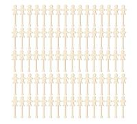 Anneome Bâtonnets en Bois pour Bricolage Garçon et Filles 100 Pièces Kit de Peinture DIY Bâtonnets de Glace de Personnages Matériel de Loisirs Créatifs Fournitures Artistiques pour