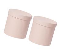 Anneome Boîte à Fleurs Ronde Couvercle 2 Pièces, Emballage Floral Cylindrique pour Mariage et Saint-Valentin, Carton Robuste pour Compositions Originales
