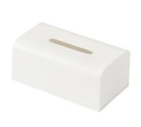 Anneome Boîte à Mouchoirs en Plastique Blanc au Design Créatif et Concis, Distributeur de Serviettes de Table pour Chambre et Voiture, Rangement Pratique et Élégant