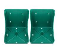 Anneome Boîte à Sel Épaissie pour Bétail 2 Pièces Conteneur de Stockage de Fourrage Salé en PP Support de Blocs de Sel Nutritionnels pour Moutons et Bovins Distributeur Minéral