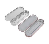 Anneome Boîte De Rangement Pour Pinces À Épiler 4 Pièces Organiseur Pour Outils À Ongles Boîtes En Fer Avec Couvercles À Charnière Étui Pour Pinces Petit Récipient En Métal