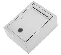 Anneome Boîte Murale Verrouillable Acier Inoxydable pour Lettres et Suggestions Capacité Spacieuse Sécurisée Boîte de Rangement Multifonction pour Bureau et Lieux Publics