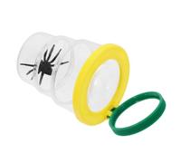 Anneome Boîte Observation Insectes avec Loupe Grossissante Design Vert et Jaune Outil Éducatif pour Explorer les Détails des Insectes Kit Portable pour Garçon Fille